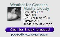Genesee, Potter County, Pennsyvania Weather